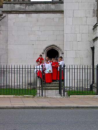 Choir Break at Westminster Abbey